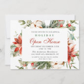 ポインセテエレガントィアクリスマスホリデーオープンハウス 招待状 (正面)