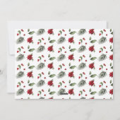 ポインセテエレガントィアス写真楽しいクリスマススクリプト シーズンカード (裏面)