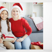 ポインセテエレガントィアス&金ゴールドスクロール2写真 三つ折りカード (内部中)