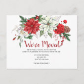 ポインセテ素朴チアスパインコーン引っ越しましたホリデー ポストカード (正面)