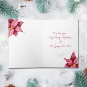 ポインセモダンッティアフォードクリスマスホリデーカード カード