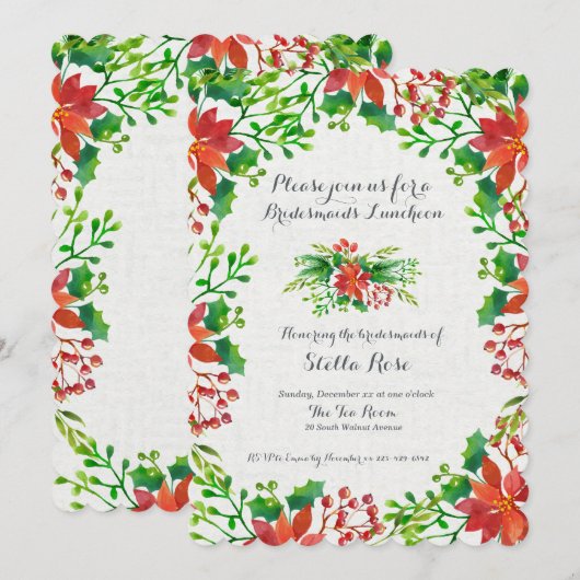 ポインセ結婚チア 招待状 (正面/裏面)