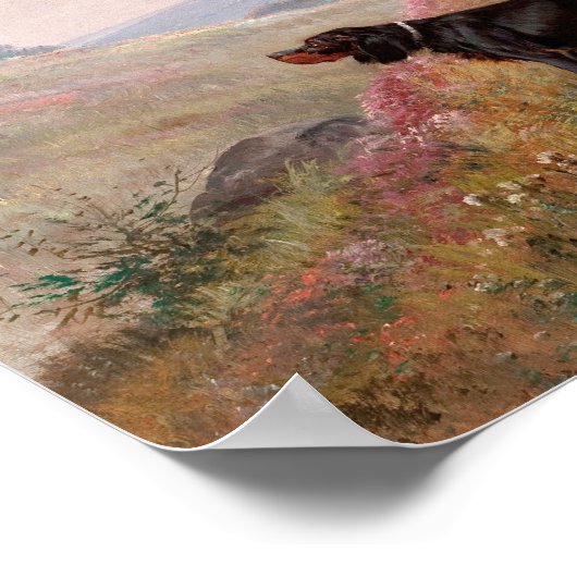 ポインタとセッターを持つ横向き | ユージーンプティ ポスター (角)