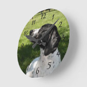 ポインタの愛 ラウンド壁時計 (傾斜)