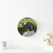 ポインタの愛 ラウンド壁時計 (ホーム)