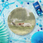 ポインタを持つキジ狩り ペーパープレート (パーティー)