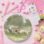 ポインタを持つキジ狩り ペーパープレート (パーティー)