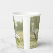 ポインタを持つキジ狩り 紙コップ (右)