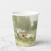 ポインタを持つキジ狩り 紙コップ (正面)