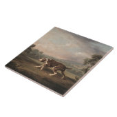 ポインタスペインのドッグ（George Stubs著） タイル (側面)