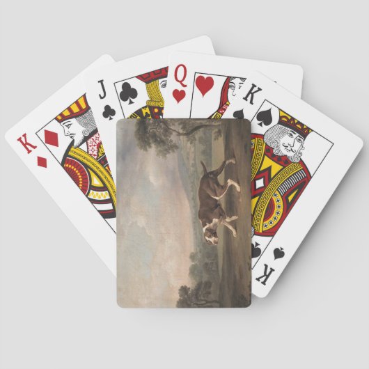 ポインタスペインのドッグ（George Stubs著） トランプ (裏面)