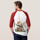 ポインターとキジ Tシャツ (裏面フル)