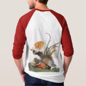 ポインターとキジ Tシャツ (裏面)