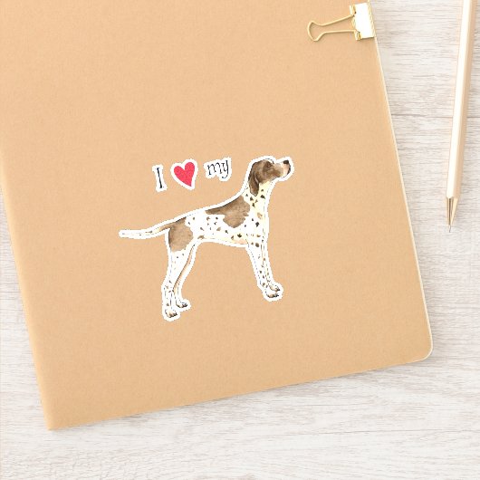 ポインターのビニールシールが大好き シール (ノートブック)