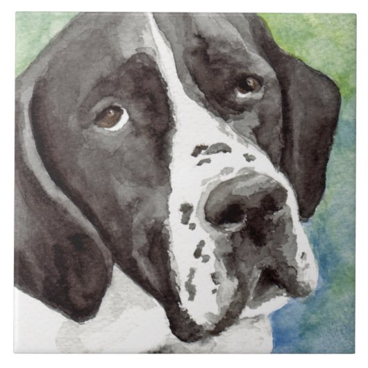 ポインターの芸術のタイル タイル (正面)