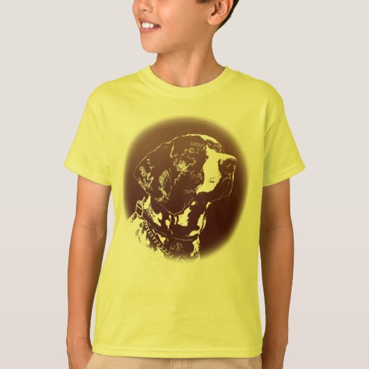 ポインタードッグキッズシャツドイツポインタードッグシャツ Tシャツ (正面)