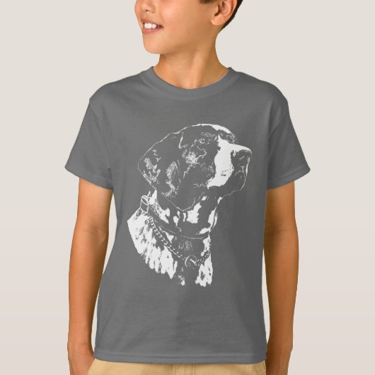 ポインタードッグキッズシャツGerman Pointer Dog Tシャツ (正面)