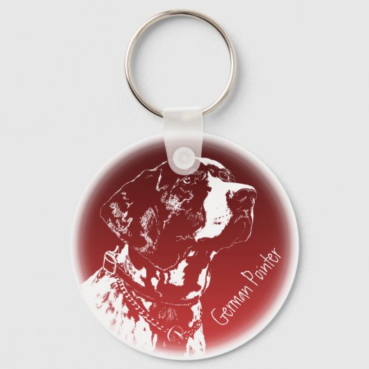 ポインタードッグキーチェーンスタイリッシュドッグオーバーキーホルダー キーホルダー (正面)