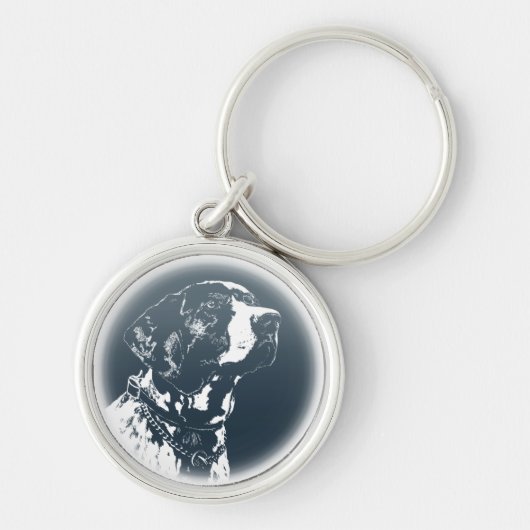 ポインタードッグキーチェーンスタイリッシュドッグオーバーキーホルダー キーホルダー (正面)