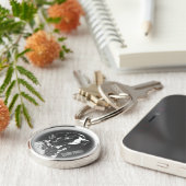 ポインタードッグキーチェーンポパーソナライズされたインターギフト キーホルダー (側面)