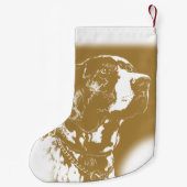 ポインタードッグクリスマスストッキングドッグ恋人ストッキング スモールクリスマスストッキング (裏面)