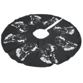 ポインタードッグクリスマスツリースカート犬の木のスカート フェイクリネンツリースカート (アングル)