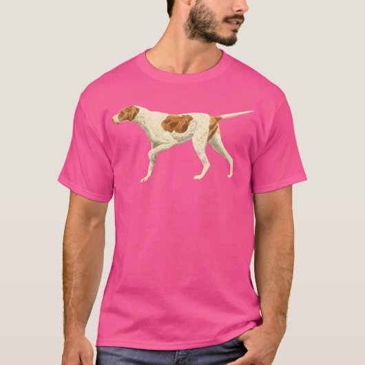 ポインタードッグ英語ポインターバードドッグ愛 Tシャツ (正面)