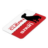 ポインタードッグ、食洗機マグネット – クリッキングクリーン マグネット (左側)