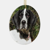 ポインター愛 セラミックオーナメント (右)