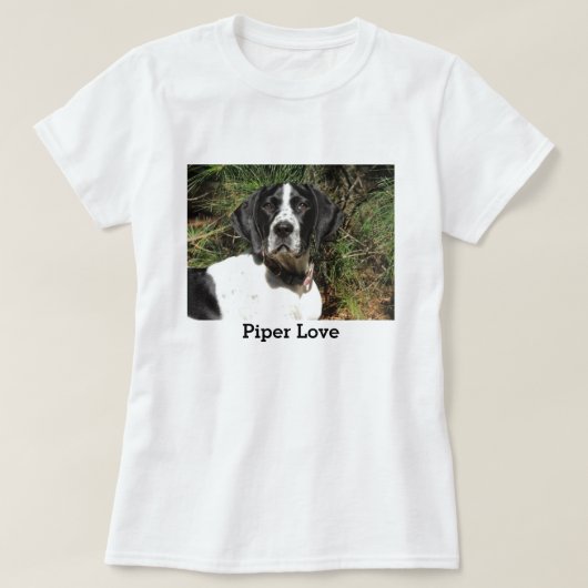ポインター愛 Tシャツ (デザイン正面)