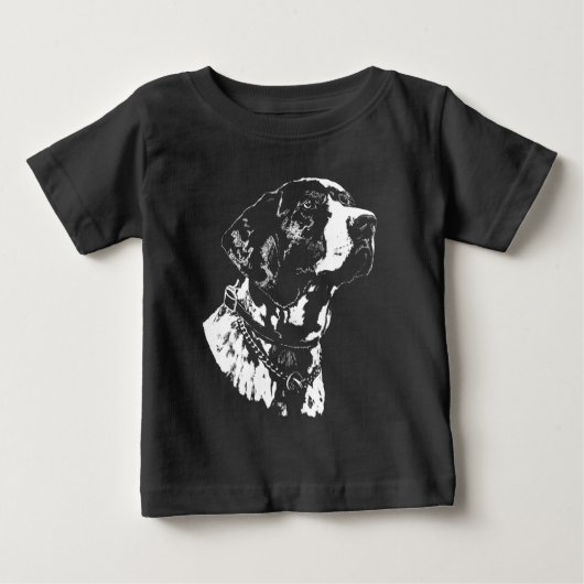 ポインター フーディー ドイツポインター 犬 子供服 ベビーTシャツ (正面)