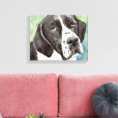 ポインタ水の色のキャンバスアート キャンバスプリント (インサイチュ (リビング))