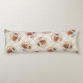 ポインタ絵を描ズイングリッシュカワイイオリジナルペットドッグアート ボディピロー (裏面)