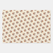 ポインタ絵を描ズイングリッシュカワイイオリジナルペットドッグアート ラッピングペーパーシート (正面)