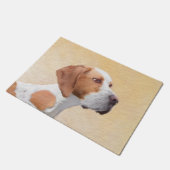 ポインタ絵画ズ – かわいいオリジナルドッグアート ドアマット (アングル)