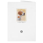 ポインタ絵画ーズ – かわいいオリジナルの犬の絵 (裏面)