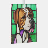 ポインタ「ステンドグラス」 ガラスオーナメント (正面右)