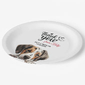ポインタ・ドッグ ペーパープレート (アングル)
