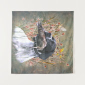 ポインタ、狩り木栓 タペストリー (正面(横))