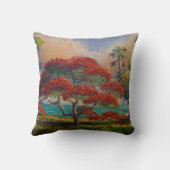 ポインチアナ王室のツリー&ボートバイマズ クッション (裏面)