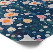 ポインティリシムカップル歩くアットサンセット – ロマンチック ポスター (角)