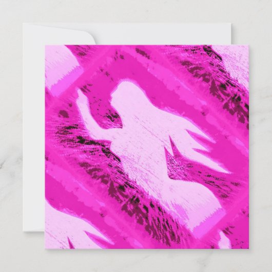 ポインティングピンクの人魚 (正面)