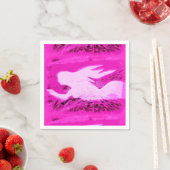ポインティングピンクの人魚 スタンダードカクテルナプキン (インサイチュ)