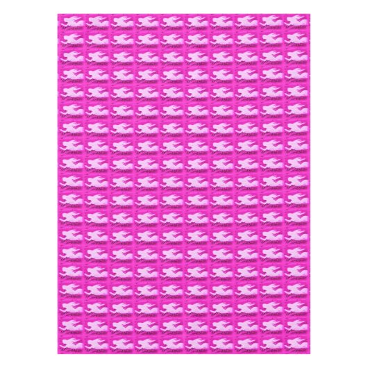 ポインティングピンクの人魚 テーブルクロス (正面)