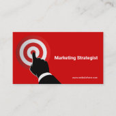 ポインティング対象 | フォーカスとゴールの達成 | レッド 名刺 (正面)