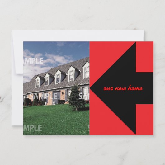 ポインティング矢印移動のアナウンスと招待状 招待状 (裏面)