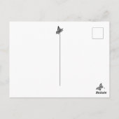 ポインティ耳とグリーンカエルを持つリトルフェアリー ポストカード (裏面)