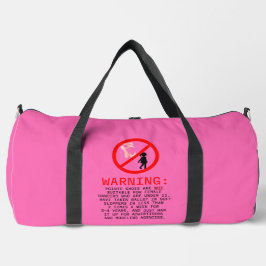 ポインテシューズ警告ズホットピンク ダッフルバッグ