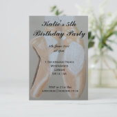 ポインテバレエ靴パーティの招待状 招待状 (スタンド正面)