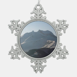 ポインテパーセモルジンFranceホリデーカードポスターPh スノーフレークピューターオーナメント